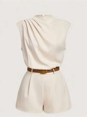 BN Turtleneck Romper Ivory Color (no belt)